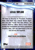 2025 Leila Taylor Topps Chrome Marvel Studios Orange Geometric Refractor 09/25 #174 Captain America Brave New World