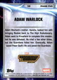 2025 Adam Warlock Topps Chrome Marvel Studios Marvel Red & Black Lava Refractor 18/80 #149 Guardians of the Galaxy