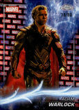 2025 Adam Warlock Topps Chrome Marvel Studios Marvel Red & Black Lava Refractor 18/80 #149 Guardians of the Galaxy