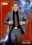 2025 Aldrich Killian Topps Chrome Marvel Studios Snap Variation Orange Refractor 07/25 #S-33 Iron Man 3