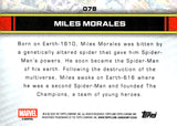 2026 Miles Morales Topps Chrome Marvel Comics Storm's Green Lightning Refractor 29/99 #078