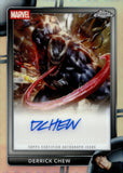 2026 Derrick Chew Auto Autograph Topps Chrome Marvel Comics Authentic Marvel Comic Book Artist Chrome Autograph #AA-DC