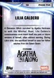2025 Lilia Calderu Topps Chrome Marvel Studios Black Geometric Refractor 06/10 #163 Agatha All Along