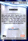2025 Khonshu Topps Chrome Marvel Studios Orange Geometric Refractor 01/25 #130 Moon Knight