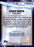 2025 Shalla-Bal Silver Surfer Topps Chrome Marvel Studios Debut Agatha Lava Refractor 117/150 #198 The Fantastic 4