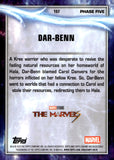 2025 Dar-Benn Topps Chrome Marvel Studios Ms. Marvel's Speckle Refractor 47/49 #157 The Marvels