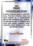 2025 Red Hulk Topps Chrome Marvel Studios Debut Snap Variation 48/99 #S-171 Captain America Brave New World
