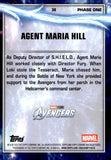 2025 Agent Maria Hill Topps Chrome Marvel Studios Ms. Marvel Speckle Refractor 45/49 #30 Avengers