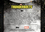 2025 Mel Topps Chrome Marvel Studios Thunderbolts Gold Refractor 36/50 #T*-11