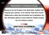 2025 President Thaddeus Ross Topps Chrome Marvel Studios Captain America Brave New World Gold Refractor 37/50 #BNW-2