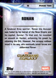 2025 Ronan Topps Chrome Marvel Studios Thor's Lightning Refractor 92/99 #46 Guardians of The Galaxy