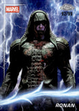 2025 Ronan Topps Chrome Marvel Studios Thor's Lightning Refractor 92/99 #46 Guardians of The Galaxy