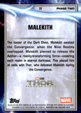 2025 Malekith Topps Chrome Marvel Studios Captain America Refractor 71/76 #37 Thor The Dark World
