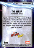 2025 Hope Van Dyne The Wasp Topps Chrome Marvel Studios Orange Geometric Refractor 17/25 #91 Ant-Man and The Wasp