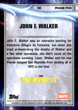 2025 John F. Walker Topps Chrome Marvel Studios Orange Geometric Refractor 02/25 #184 Thunderbolts