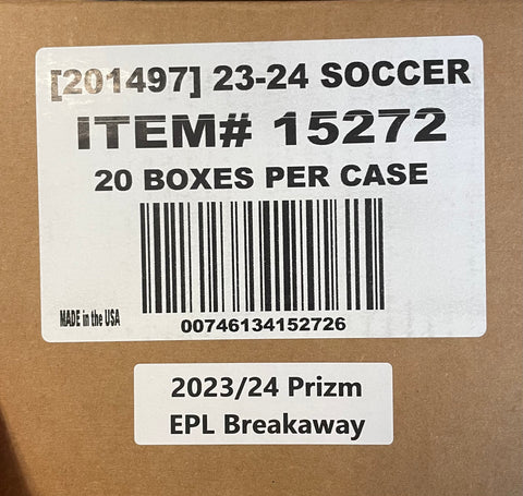*NEW* 2023-24 Panini Prizm Premier League EPL Soccer, 20 Brkaway H2 Box Case