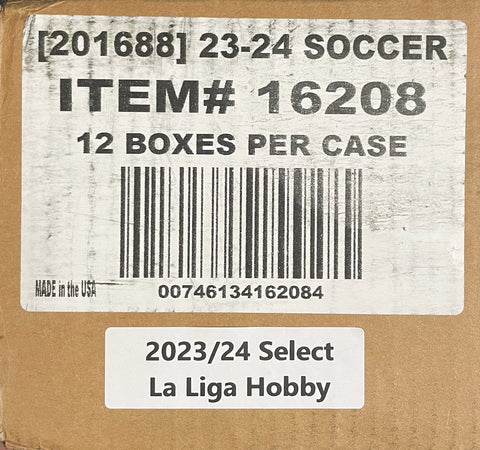 2023-24 Panini Select La Liga Soccer, 12 Hobby Box Case