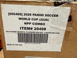 2026 Panini \ World Cup Soccer Sticker Combo, 4 Box Case