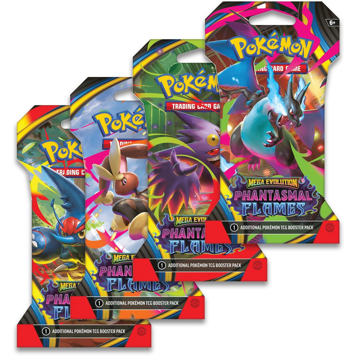 Phantasmal Flames Sleeved Pokemon Booster Pack Phantasmal Flames Sleeved Pokemon Booster Pack