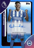 2025-26 Simon Adingra Autograph Topps Premier League #AC-SA 127/150 BLUE FOIL AUTO BRIGHTON 7 HOVE ALBION
