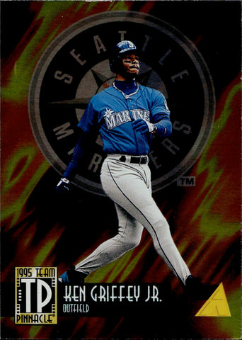 1995 Ken Griffey Jr. Barry Bonds Pinnacle TEAM PINNACLE Seattle Mariners San Francisco Giants #TP7
