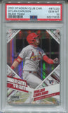 2021 Dylan Carlson Topps Stadium Club Chrome BEAM TEAM ROOKIE RC PSA 10 #BTC20 St. Louis Cardinals 1833