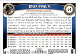 2011 Ryan Braun Topps Chrome GOLD REFRACTOR 11/50 #54 Milwaukee Brewers