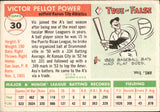 1955 Vic Power Topps #30 Kansas City Athletics BV $20