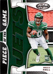 2022 Breece Hall Panini Certified PIECE OF THE GAME RED ROOKIE JERSEY 28/75 New York Jets #PG-BH