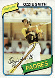 1980 Ozzie Smith  Topps #393 San Diego Padres HOF 1