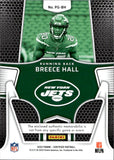 2022 Breece Hall Panini Certified PIECE OF THE GAME RED ROOKIE JERSEY 28/75 New York Jets #PG-BH