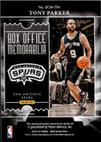 2023-24 Tony Parker Panini Noir BOX OFFICE MEMORABILIA JERSEY 87/99 San Antonio Spurs #BOM-TPA