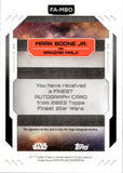 2023 Topps Finest Star Wars Mark Boone Jr. as Ranzar Malk Autograph #FA-MBO 85/99 GREEN WAVE REFRACTOR