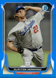 2014 Clayton Kershaw Bowman Chrome BLUE REFRACTOR 131/250 #158 Los Angeles Dodgers