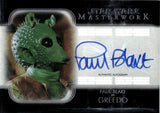 2020 Paul Blake as Greedo Topps Masterwork AUTO #A-PBG 2