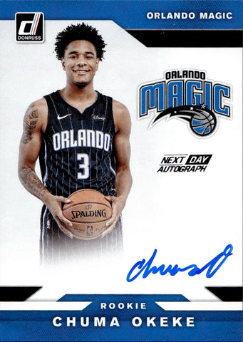 2019-20 Chuma Okeke Panini Donruss NEXT DAY ROOKIE AUTO Orlando Magic #ND-CHO 1