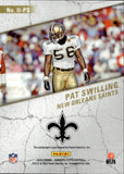 2022 Pat Swilling Panini Donruss Elite IMPACT IMPRESSIONS PURPLE AUTO 33/49 New Orleans Saints #II-PS