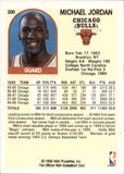 1989-90 Michael Jordan NBA Hoops Chicago Bulls #200 6