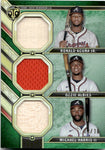 2024 Ronald Acuna Jr. Ozzie Albies Michael Harris II Topps Triple Threads JERSEY BAT 08/18 RELIC #RCC-AAH Atlanta Braves *NRMT*