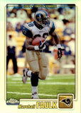 2001 Marshall Faulk Topps Chrome REFRACTOR 331/999 St. Louis Rams #131