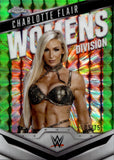 2025 Charlotte Flair Topps Chrome WOMENS DIVISION GREEN GEOMETRIC REFRACTOR 5/75 #WD-CHA