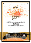 2025 Wolfgang Topps Chrome NXT BLUE REFRACTOR AUTO 60/150 #NXT-WGG