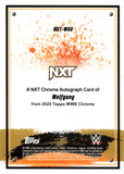 2025 Wolfgang Topps Chrome NXT BLUE REFRACTOR AUTO 60/150 #NXT-WGG