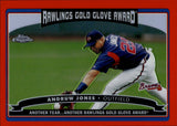 2006 Andruw Jones Topps Chrome AWARD WINNER RED REFRACTOR 22/90 Atlanta Braves #267