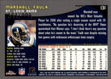 2001 Marshall Faulk Topps Chrome REFRACTOR 331/999 St. Louis Rams #131