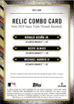 2024 Ronald Acuna Jr. Ozzie Albies Michael Harris II Topps Triple Threads JERSEY BAT 08/18 RELIC #RCC-AAH Atlanta Braves *NRMT*