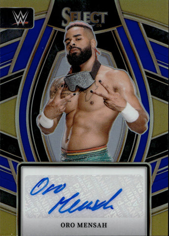 2024 Oro Mensah Panini Select SIGNATURE SELECTIONS BLUE PRIZMS AUTO 49/49 #SL-ORM