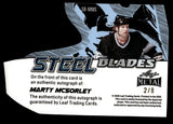 2025 Marty McSorley Leaf Metal BLUE PRIZMATIC STEEL BLADES AUTO 2/8 AUTOGRAPH #SB-MMS Los Angeles Kings
