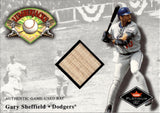2001 Gary Sheffield Fleer Platinum LUMBERJACKS BAT RELIC #_GASH Los Angeles Dodgers 2