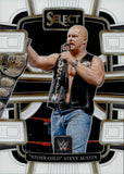 2024 "Stone Cold" Steve Austin Panini Select WWE CONCOURSE WHITE PRIZM 071/125 #45 WWE HOF